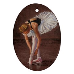 Ballerina Oval Ornament by TonyaButcher