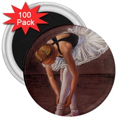 Ballerina 3  Button Magnet (100 Pack) by TonyaButcher