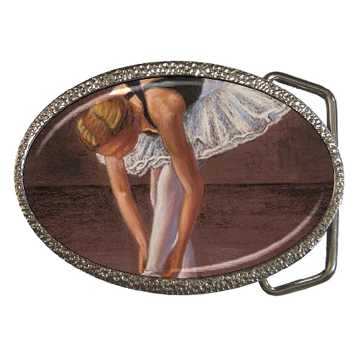 Ballerina Belt Buckle (Oval)