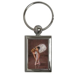 Ballerina Key Chain (rectangle) by TonyaButcher