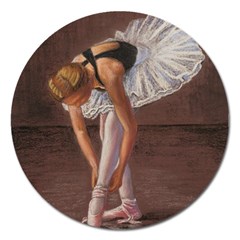 Ballerina Magnet 5  (round) by TonyaButcher