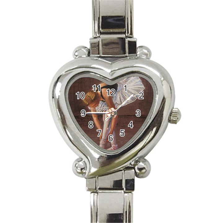 Ballerina Heart Italian Charm Watch 