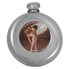 Ballerina Hip Flask (round) by TonyaButcher