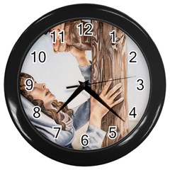 Stabat Mater Wall Clock (Black)