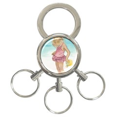 Beach Play Sm 3-ring Key Chain by TonyaButcher