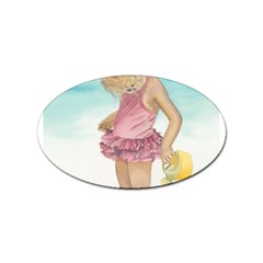 Beach Play Sm Sticker (oval) by TonyaButcher