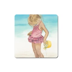 Beach Play Sm Magnet (square) by TonyaButcher