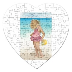 Beach Play Sm Jigsaw Puzzle (heart)