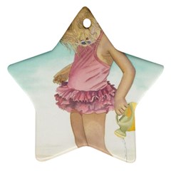 Beach Play Sm Star Ornament (two Sides)