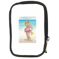 Beach Play Sm Compact Camera Leather Case by TonyaButcher