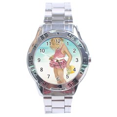 Beach Play Sm Stainless Steel Watch by TonyaButcher