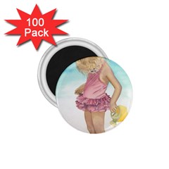 Beach Play Sm 1 75  Button Magnet (100 Pack) by TonyaButcher