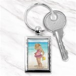 Beach Play Sm Key Chain (Rectangle) Front