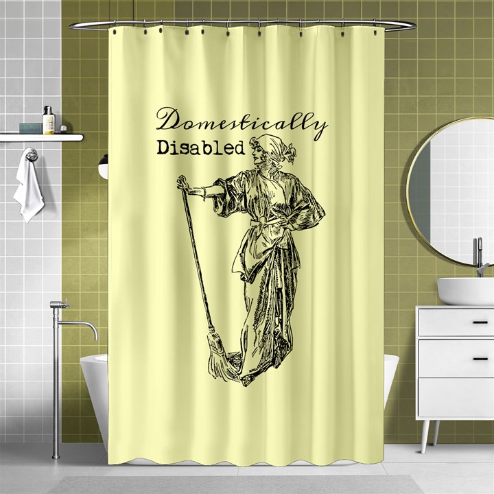 Domestically Disabled Shower Curtain 48  x 72  (Small)