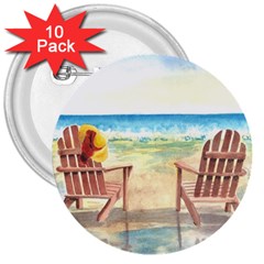 Time To Relax 3  Button (10 Pack)