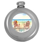 Time To Relax Hip Flask (Round) Front