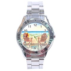 Time To Relax Stainless Steel Watch by TonyaButcher