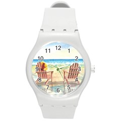 Time To Relax Plastic Sport Watch (medium) by TonyaButcher