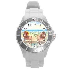 Time To Relax Plastic Sport Watch (large) by TonyaButcher