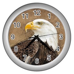 Eagle Wall Clock (silver)