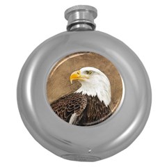 Eagle Hip Flask (round) by TonyaButcher