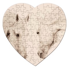 Tender Approach  Jigsaw Puzzle (heart) by TonyaButcher