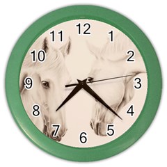 Tender Approach  Wall Clock (color)