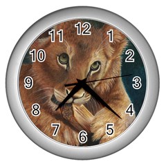 Playful  Wall Clock (silver)