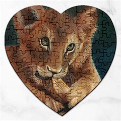 Playful  Jigsaw Puzzle (heart) by TonyaButcher