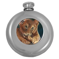 Playful  Hip Flask (round) by TonyaButcher