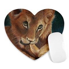 Playful  Mouse Pad (heart) by TonyaButcher