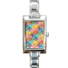 Circles Rectangular Italian Charm Watch by Lalita