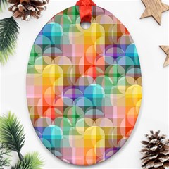 Circles Oval Ornament