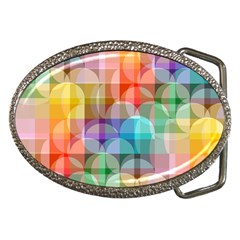 Circles Belt Buckle (oval)