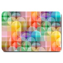 Circles Large Door Mat by Lalita