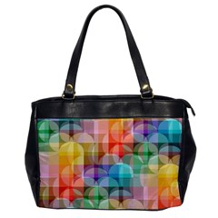 Circles Oversize Office Handbag (one Side)