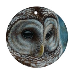 Barred Owl Round Ornament