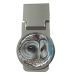 Barred Owl Money Clip (Round) Front