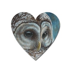 Barred Owl Magnet (heart)