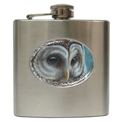 Barred Owl Hip Flask by TonyaButcher