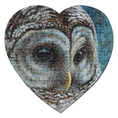 Barred Owl Jigsaw Puzzle (heart)