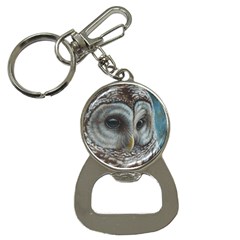 Barred Owl Bottle Opener Key Chain by TonyaButcher