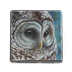 Barred Owl Memory Card Reader With Storage (square)