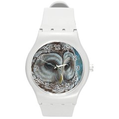 Barred Owl Plastic Sport Watch (medium) by TonyaButcher