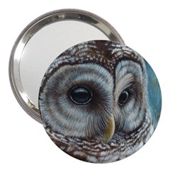 Barred Owl 3  Handbag Mirror