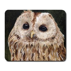 Tawny Owl Large Mouse Pad (rectangle) by TonyaButcher