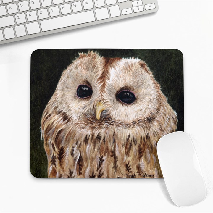 Tawny Owl Large Mouse Pad (Rectangle)