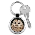 Tawny Owl Key Chain (Round) Front