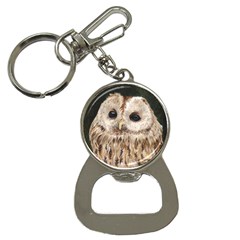 Tawny Owl Bottle Opener Key Chain by TonyaButcher