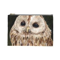 Tawny Owl Cosmetic Bag (large) by TonyaButcher